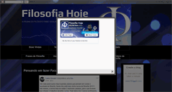Desktop Screenshot of filosofiahoje.com