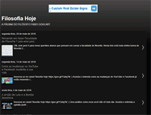 Tablet Screenshot of filosofiahoje.com